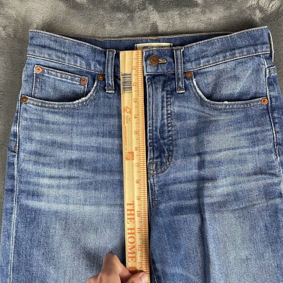 Madewell Jeans Womens 26 Blue The Perfect Vintage Straight Hi Rise Cropped - Picture 9 of 11